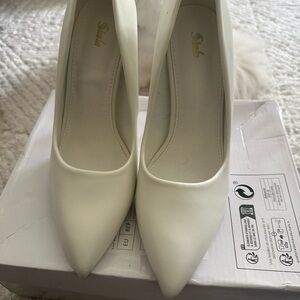 SHEIN Elegant White Heels